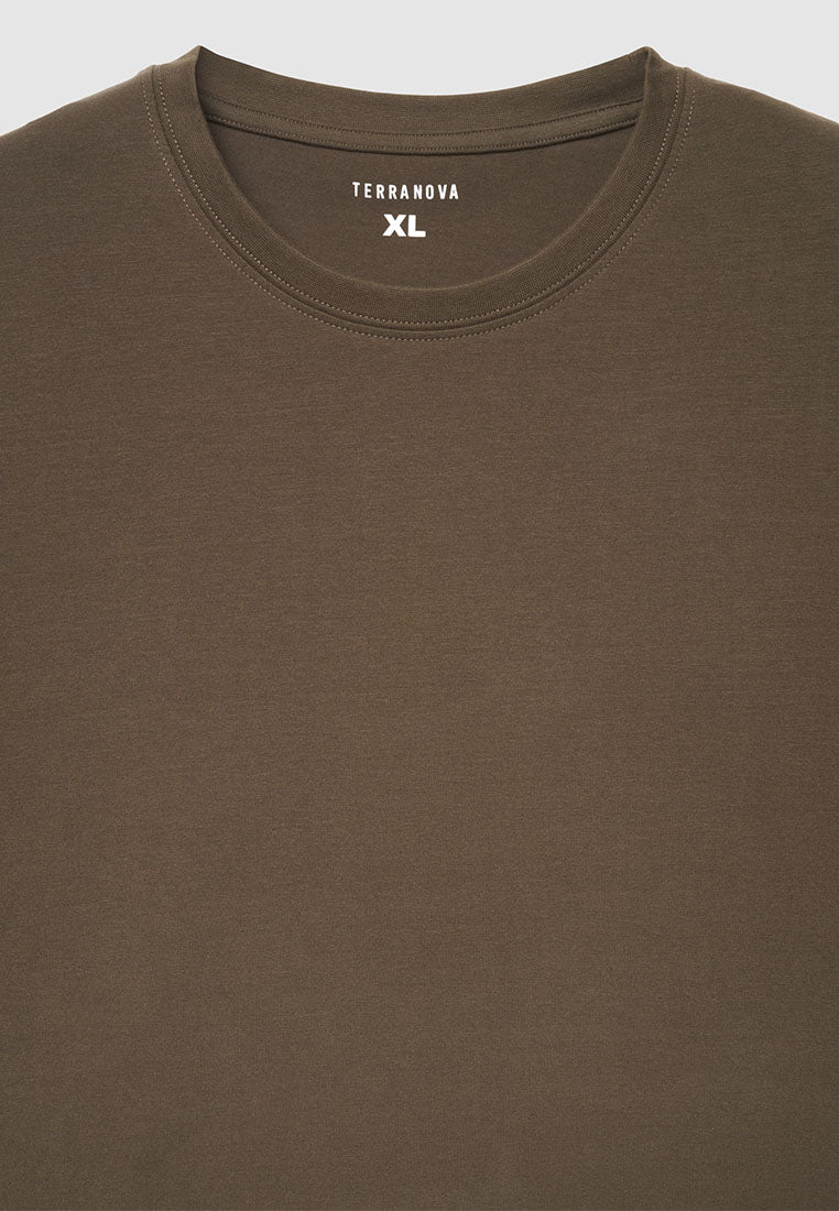Men's Minimalist Crew Neck Long Sleeve Shirt