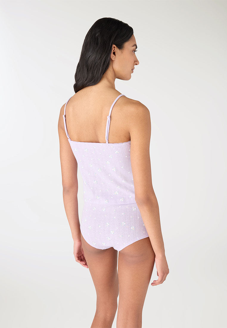 Women's Floral Crop Pajama Set