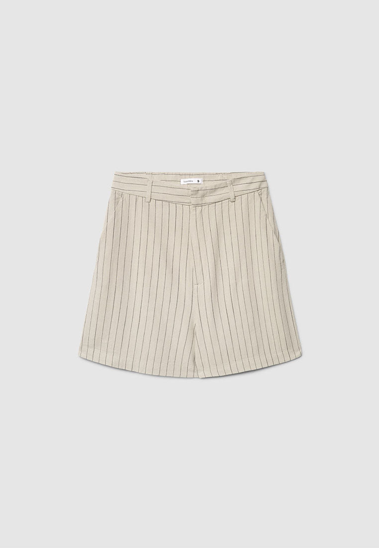 Women's Striped Bermuda Shorts