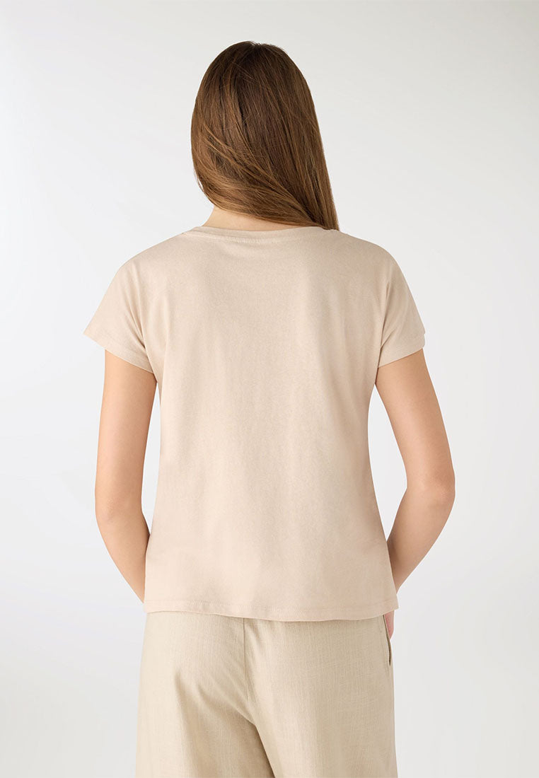 Women's Kimono-style Round Neck T-shirt