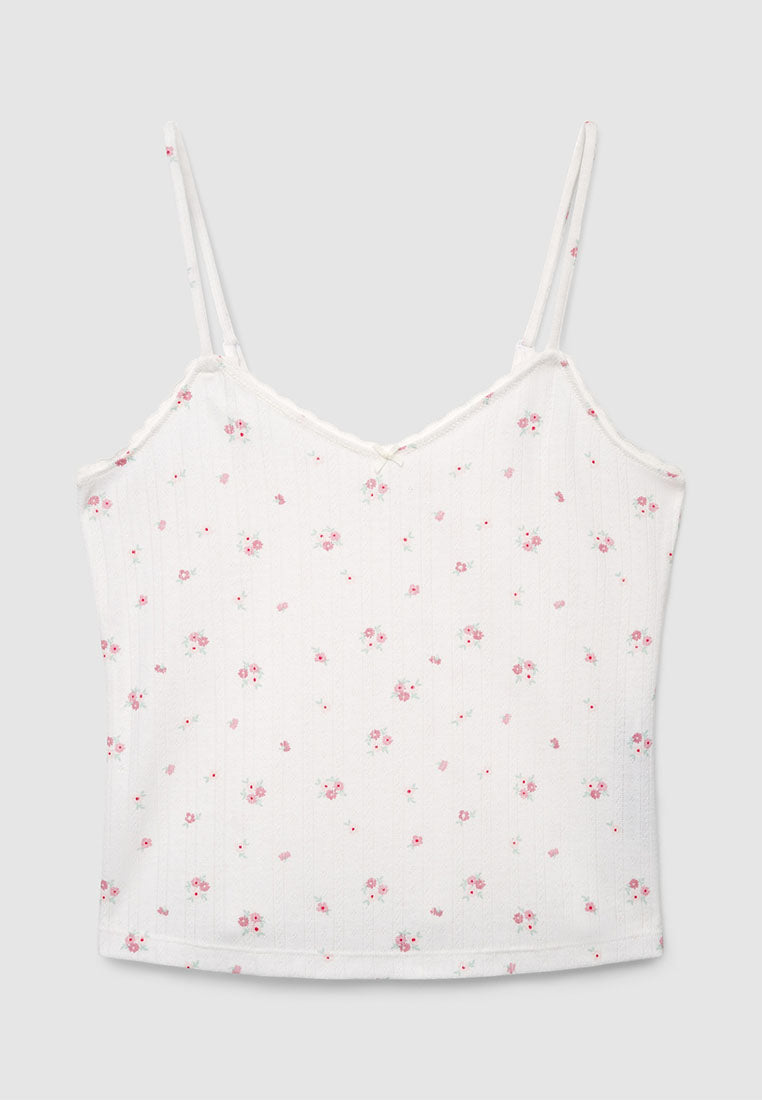 Women's Floral Crop Pajama Set