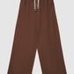 Women's Wide Leg Trouser with Beaded Woven Belt