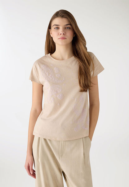 Women's Kimono-style Round Neck T-shirt