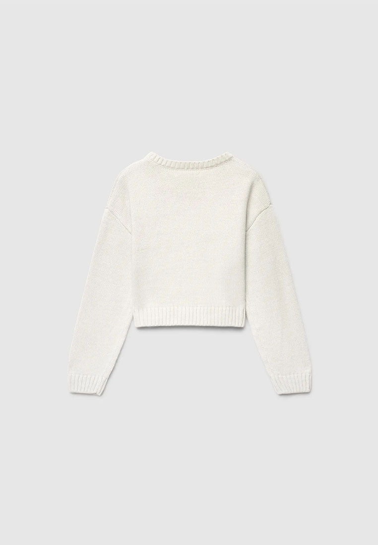 Cropped top with bear patch for Girls