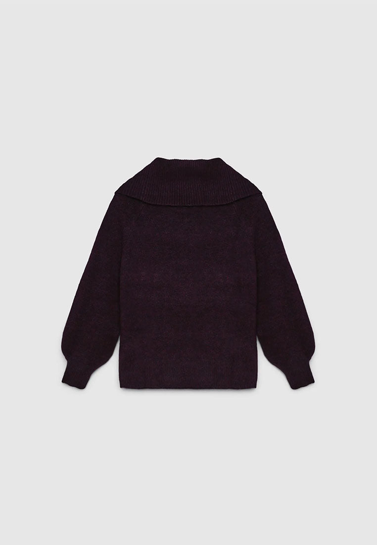Women's Plain wide-neck top