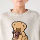Cropped top with bear patch for Girls