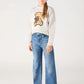 Cropped top with bear patch for Girls