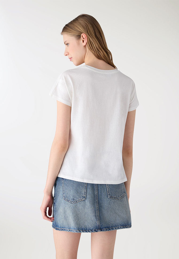 Women's Kimono-style Round Neck T-shirt