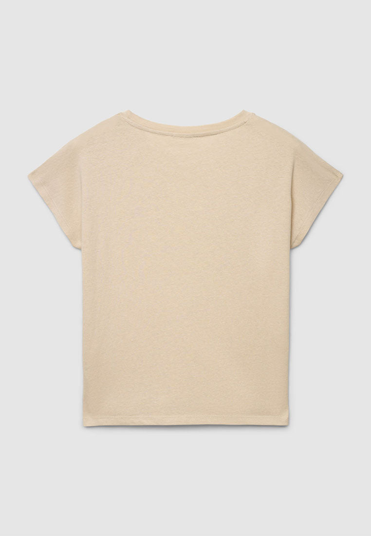 Women's Kimono-style Round Neck T-shirt