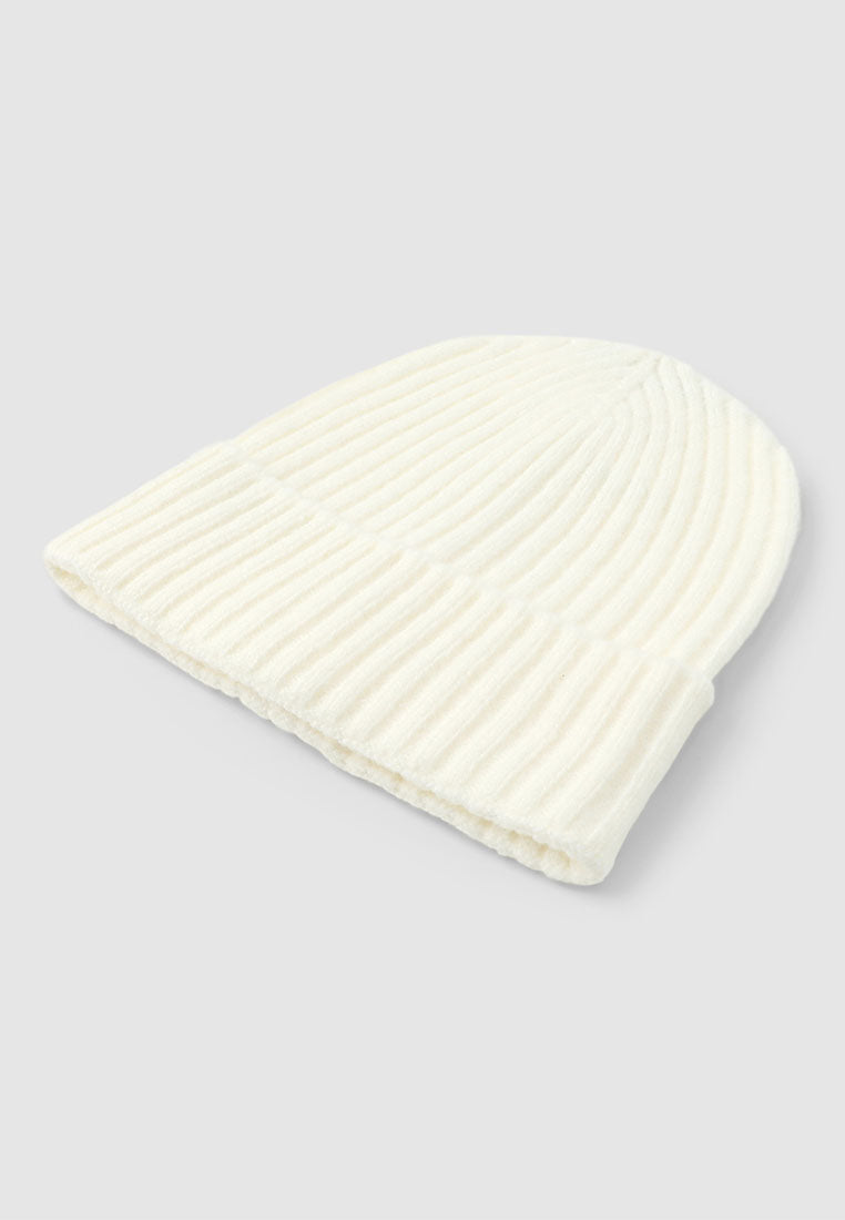 Women's Solid colour ribbed cap