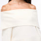 Women's Plain wide-neck top