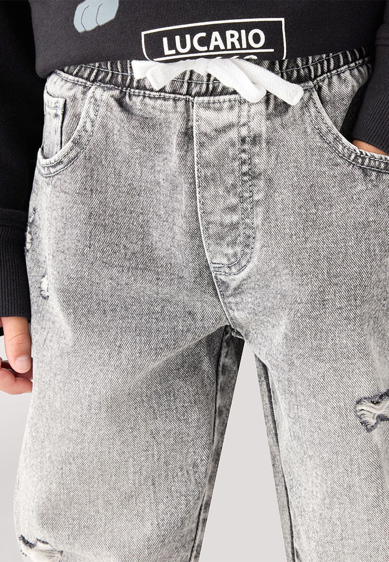 Ripped Drawstring Jogger for Boys