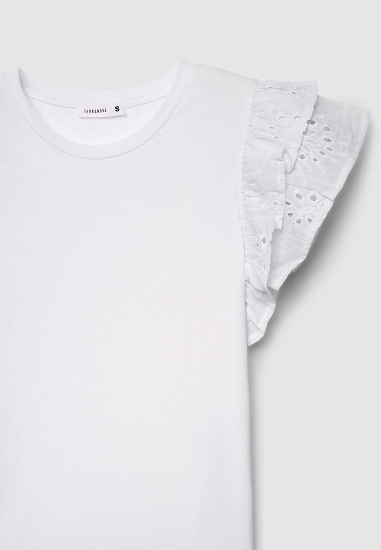 Women's Ruffle-trimmed Sleeves