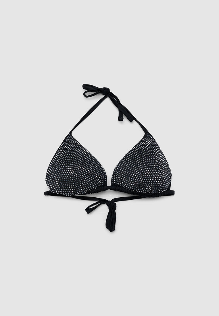 Women's Shimmering Triangle Bikini Top