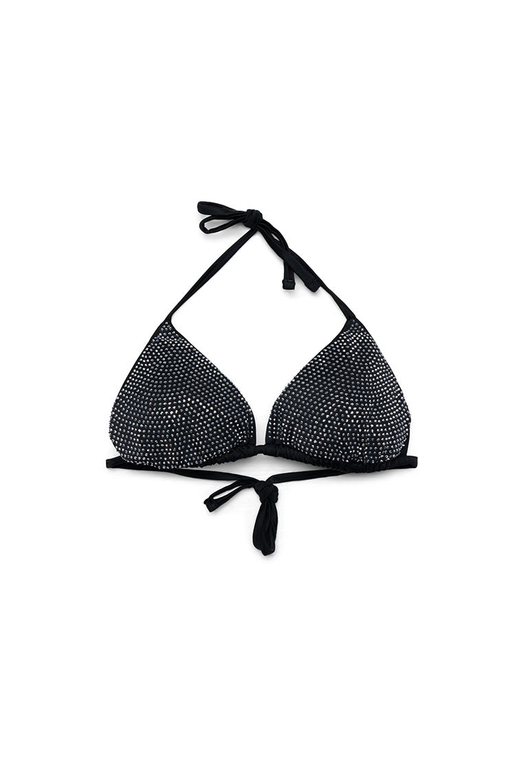 Women's Shimmering Triangle Bikini Top