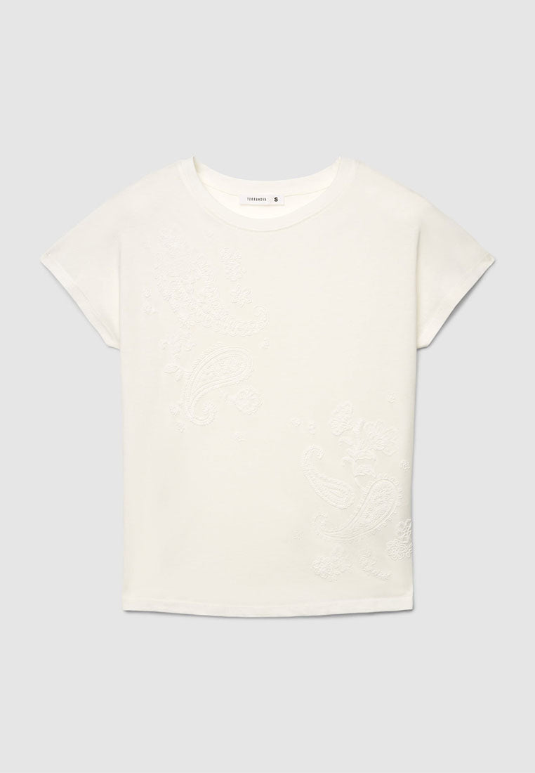 Women's Kimono-style Round Neck T-shirt
