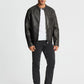 Men's Leather-look Biker Jacket