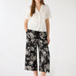 Women’s Cropped Floral Print Trousers