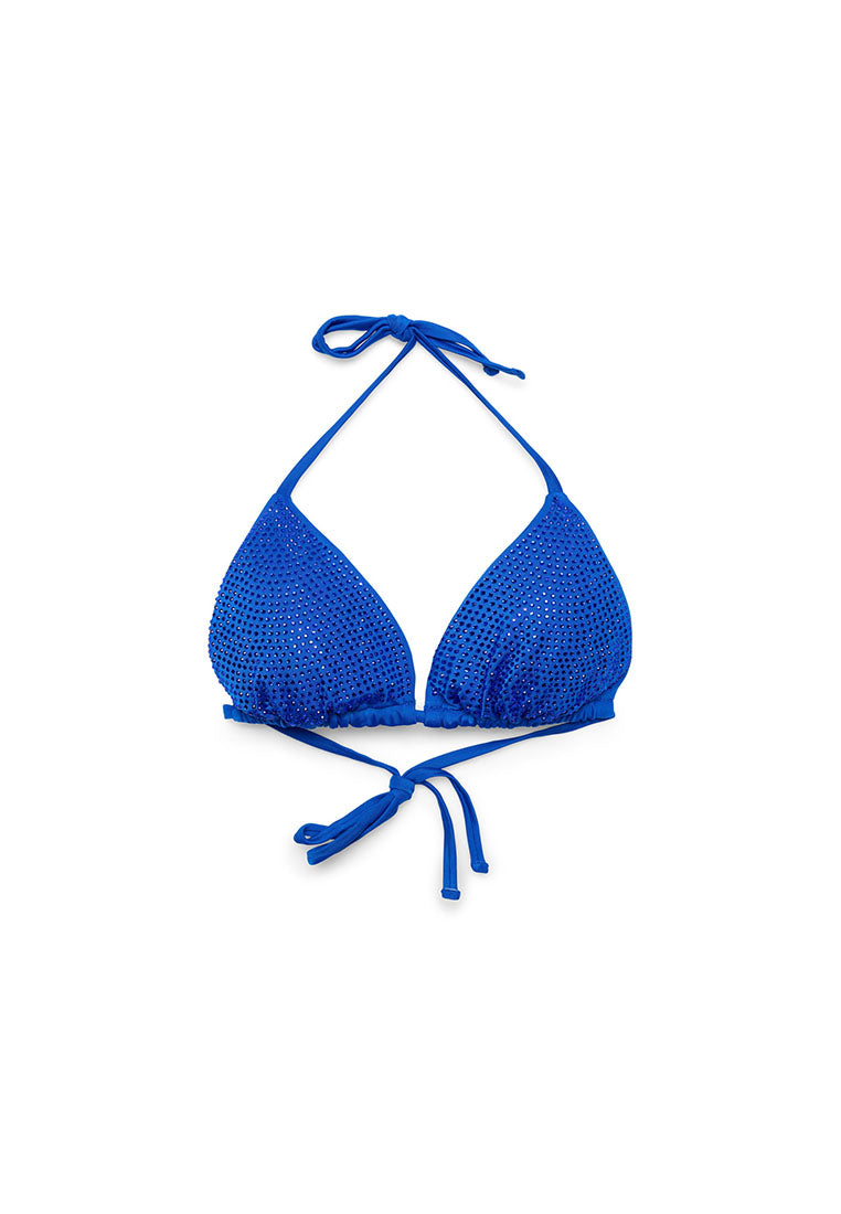 Women's Shimmering Triangle Bikini Top