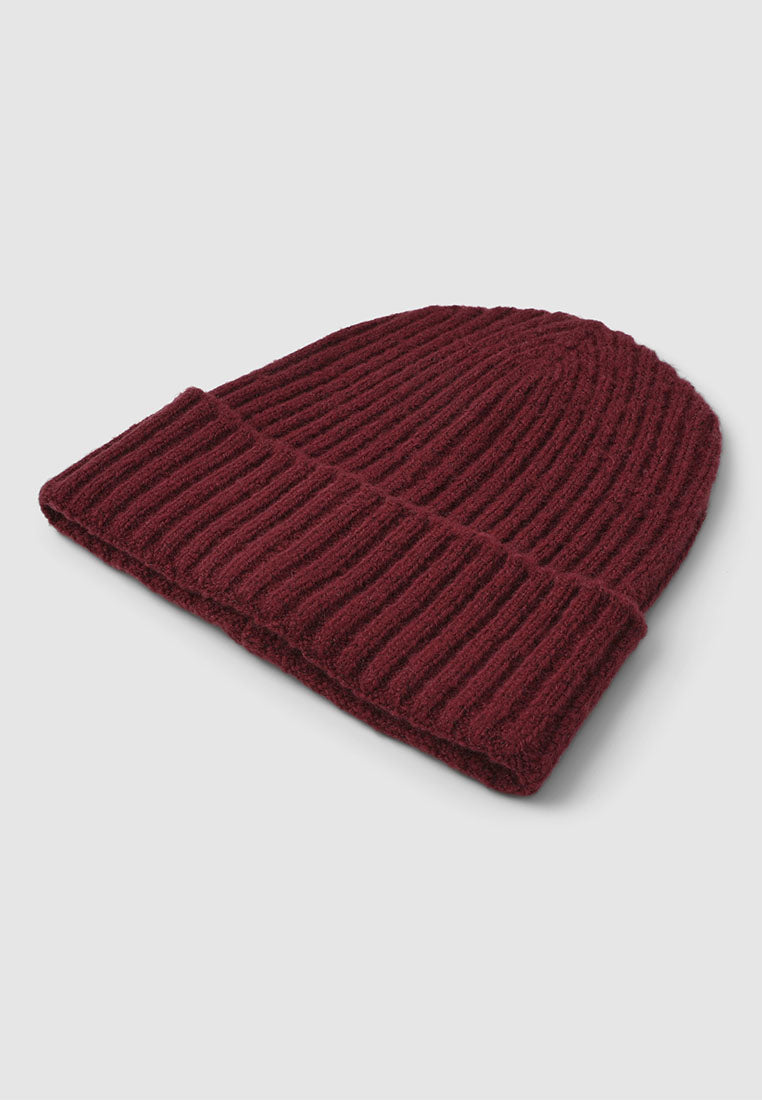 Women's Solid colour ribbed cap