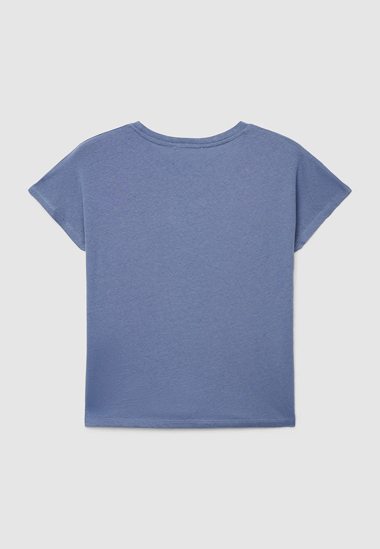 Women's Kimono-style Round Neck T-shirt