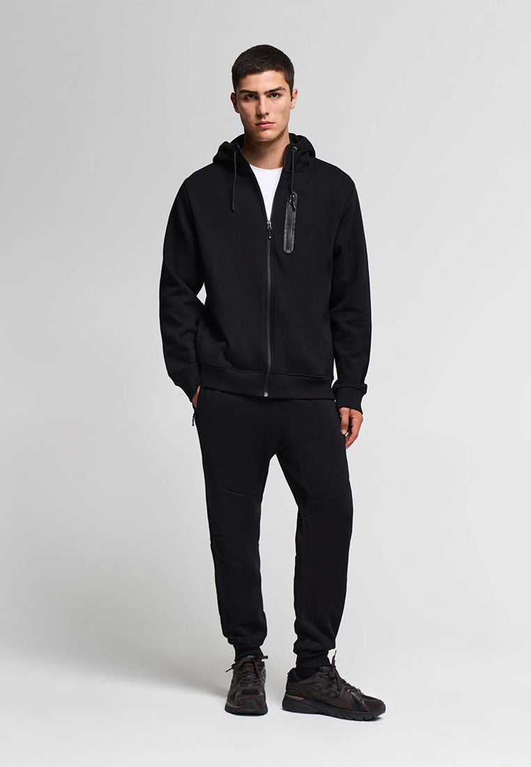 Men's sweatshirt with zip and hood
