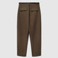 Women's Chino trousers with pleats and belt