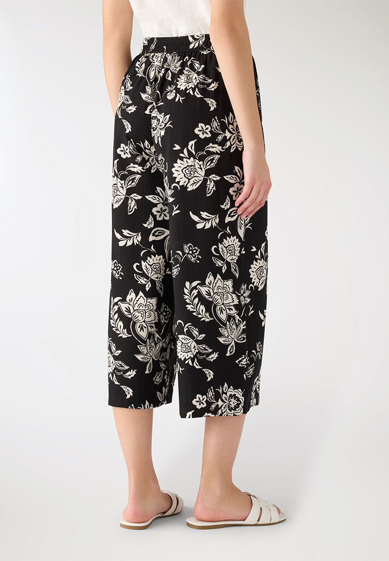 Women’s Cropped Floral Print Trousers