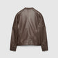 Men's Leather-look Biker Jacket