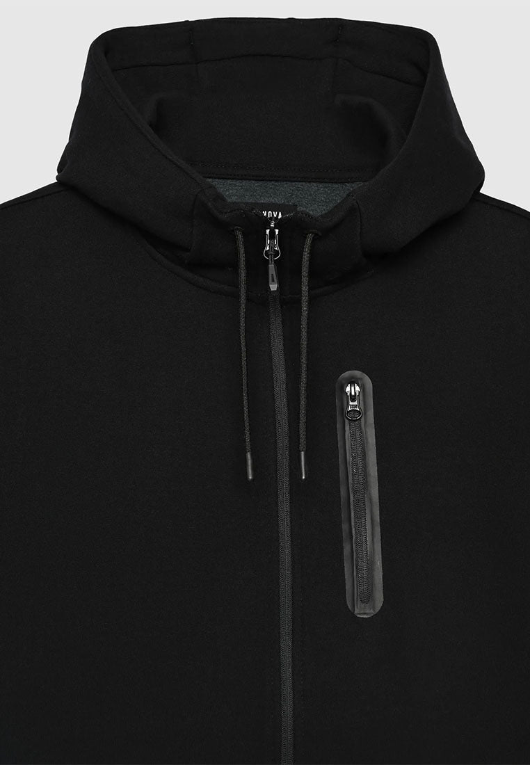 Men's sweatshirt with zip and hood