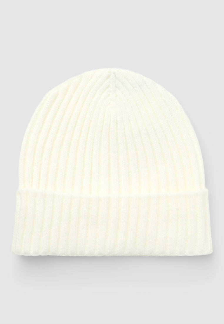 Women's Solid colour ribbed cap