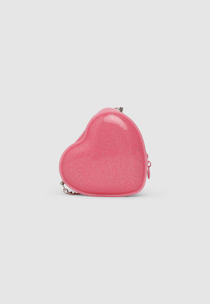 Heart-Shaped Mini Sling Bag for Girls