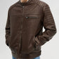 Men's Leather-look Biker Jacket