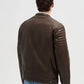 Men's Leather-look Biker Jacket