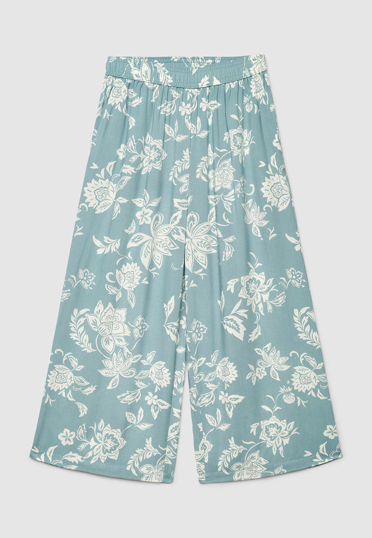Women’s Cropped Floral Print Trousers