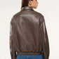 Women's Bomber Jacket with Leather-Effect