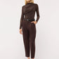 Women's Chino trousers with pleats and belt