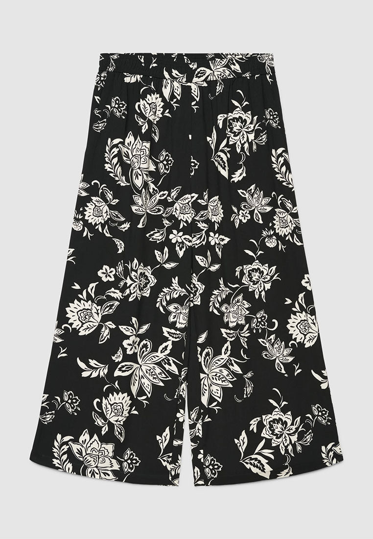 Women’s Cropped Floral Print Trousers