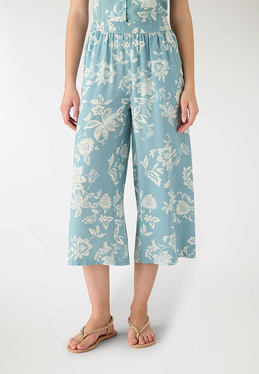 Women’s Cropped Floral Print Trousers