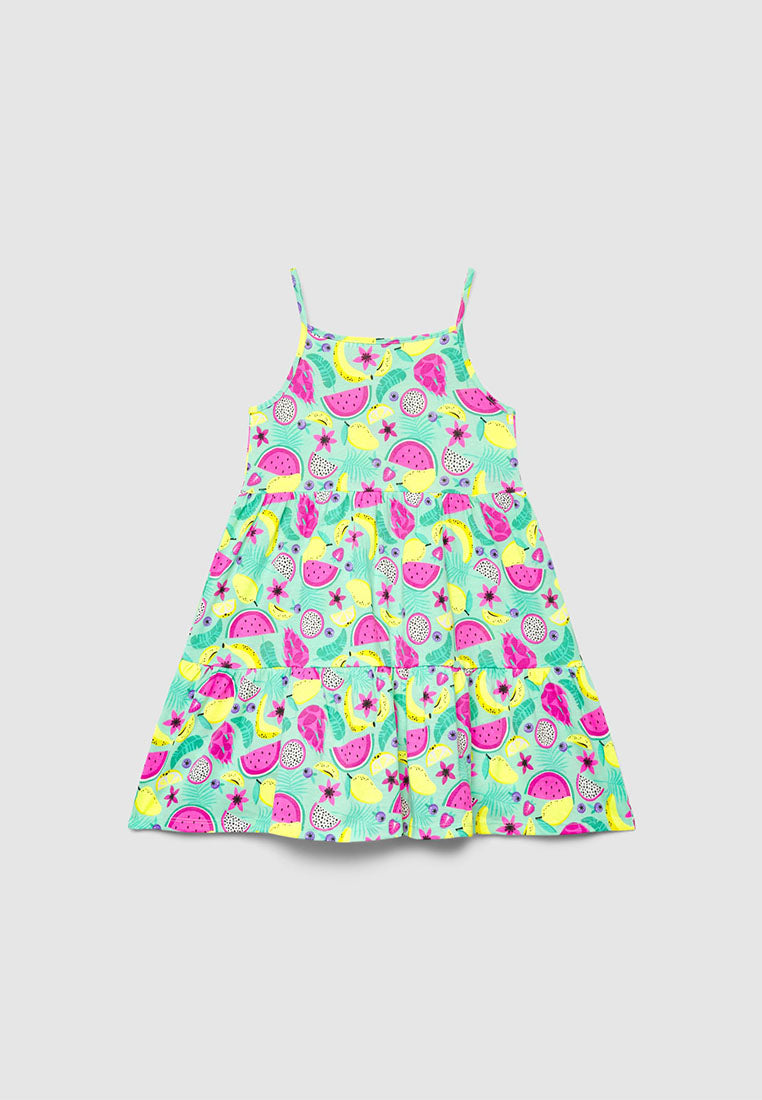 Fruit Punch Tiered Sun Dress for Girls