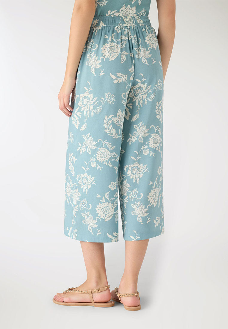 Women’s Cropped Floral Print Trousers