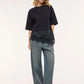 Women's Asymmetric Lace-Trim Layered Top