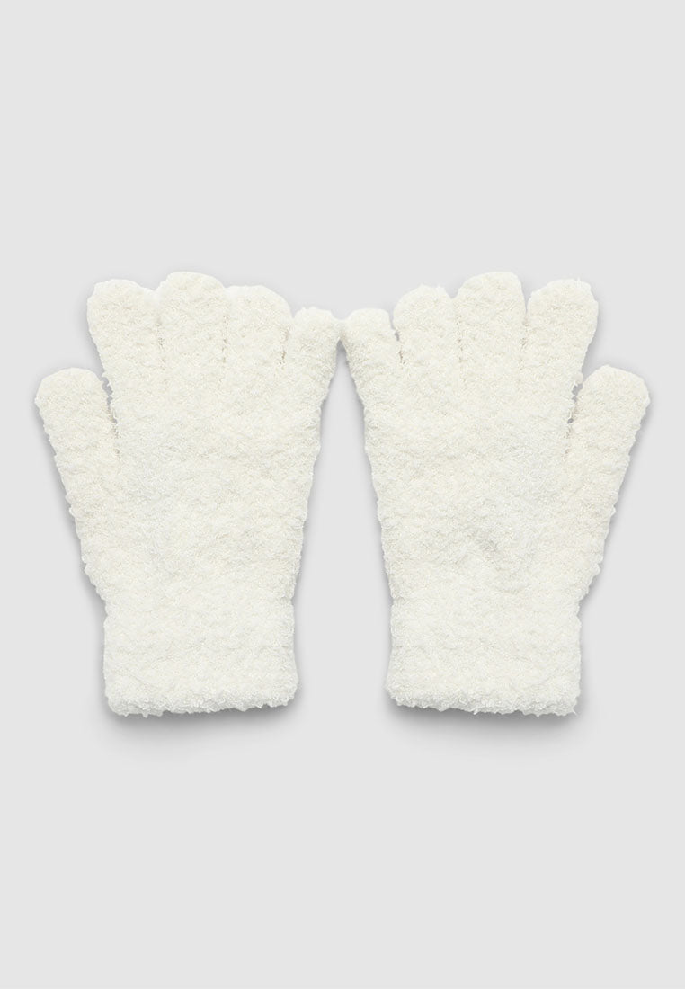 Women's Soft five-finger gloves in solid colour