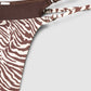 Zebra Print Brazilian Bikini Bottom