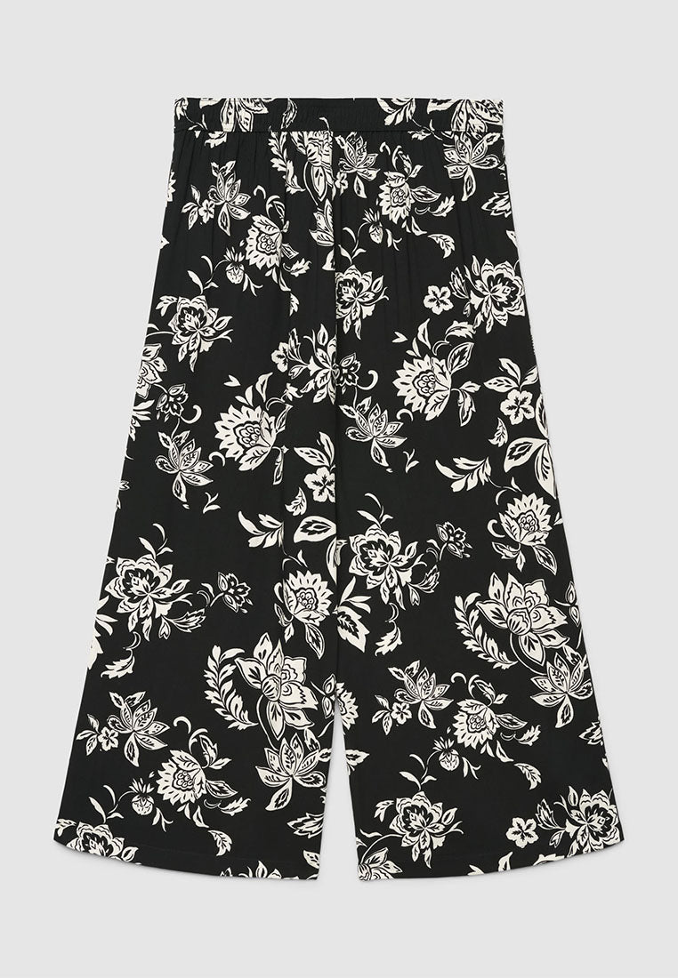 Women’s Cropped Floral Print Trousers