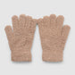 Women's Soft five-finger gloves in solid colour