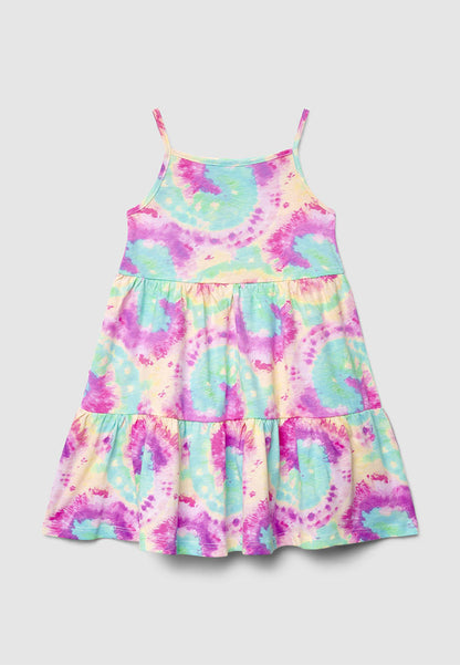 Tie-Dye Print Dress for Girls