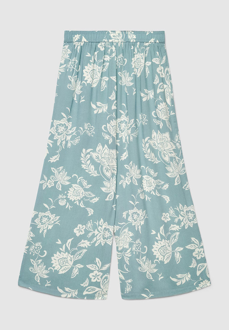 Women’s Cropped Floral Print Trousers