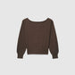 Women's Asymmetric Off Shoulder Sweater