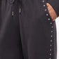 Women's Wide-leg Tracksuit Trousers with Studs